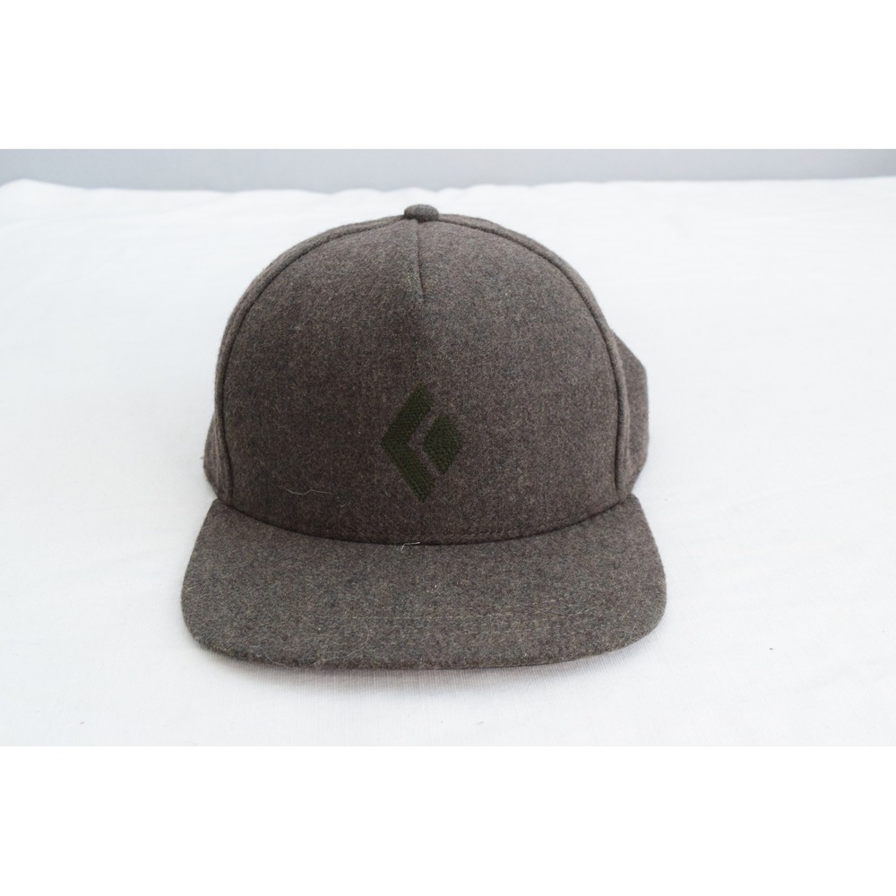 Black Diamond Equipment Hat One Size Brown Wool Blend Strapback Men Outdoor Cap